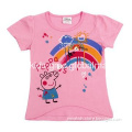 Fancy animal kids clothes wholesale winter girls coat with peppa pig